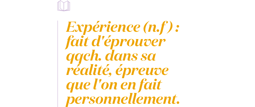 expérience