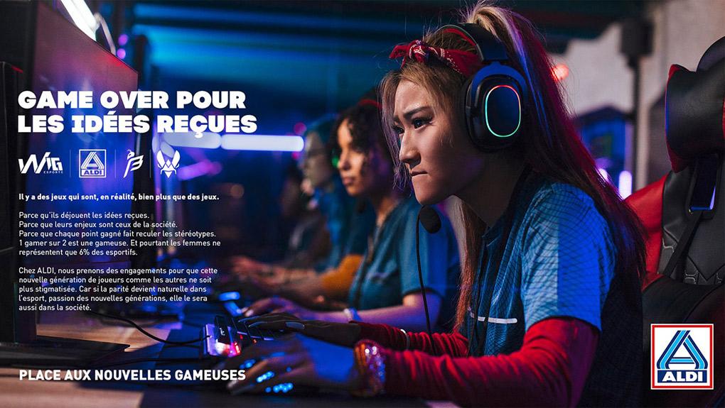 Aldi s’engage pour la féminisation de l’e-sport