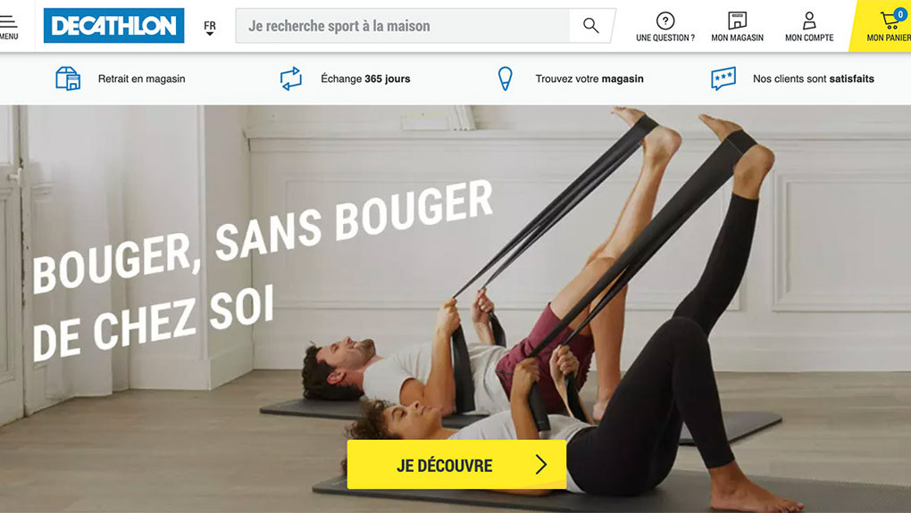 Decathlon multiplie par 4 son offre en ligne