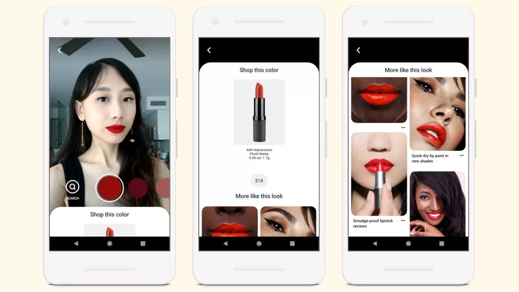 Pinterest lance « Try On », pour essayer virtuellement des rouges à lèvres avant d’acheter