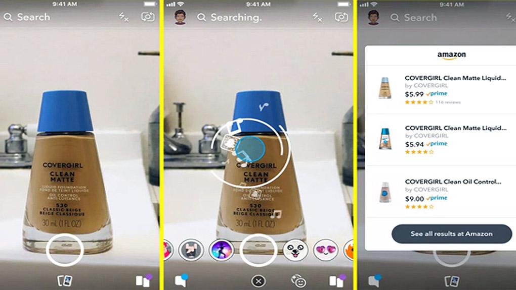 Snapchat : un clic pour photographier, un clic pour acheter