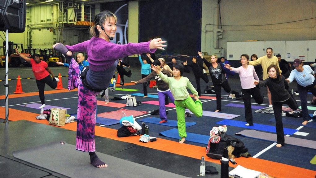 Des cours de gym et de yoga… au supermarché