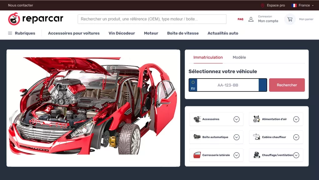vec Reparcar, l’IA se charge de dénicher la pièce auto idéale