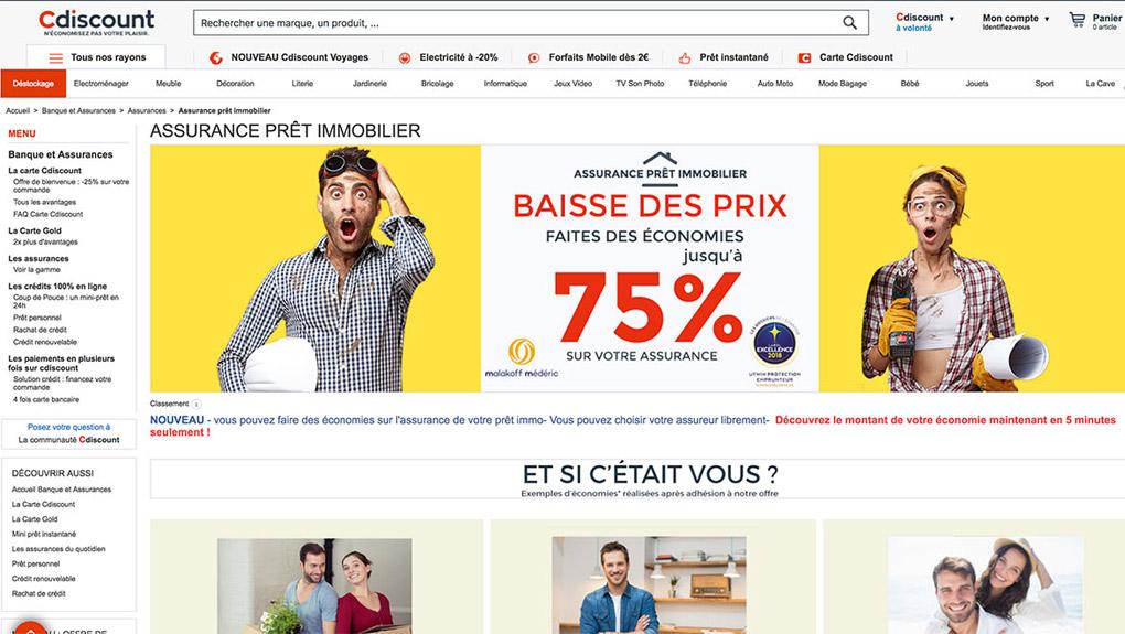 Cdiscount propose désormais des assurances de prêts immobiliers