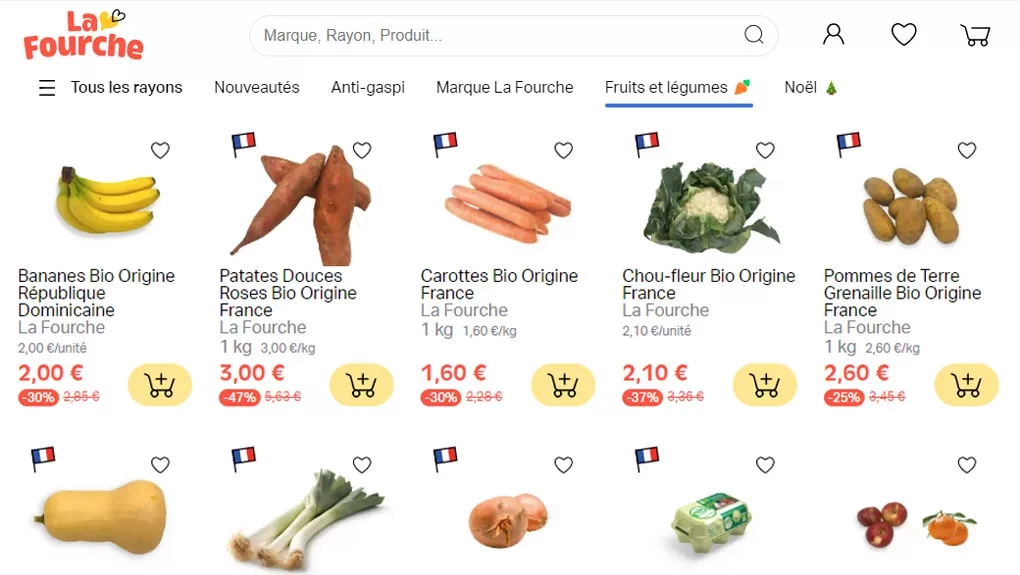 La Fourche livre des produits frais anti-gaspi à petits prix
