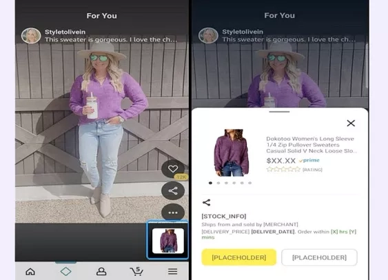 Amazon teste une présentation inspirée de TikTok
