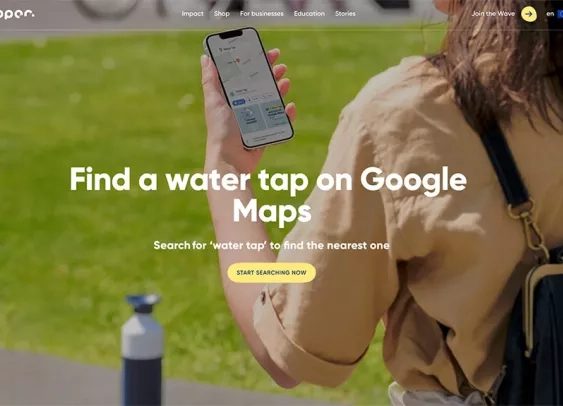 La marque de gourdes Dopper ajoute sur Google Maps les points d’eau potable