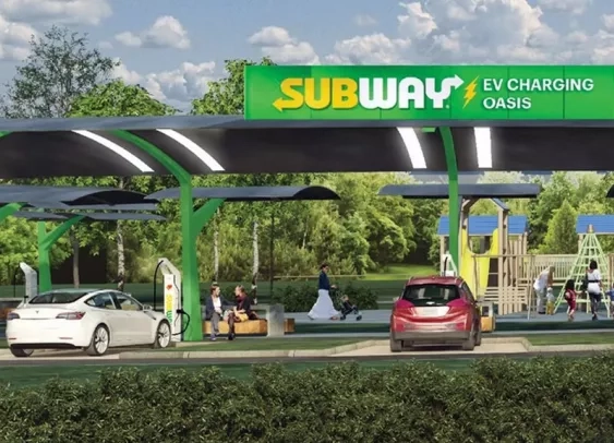 Subway installe des « oasis » de recharge pour voitures électriques aux États-Unis