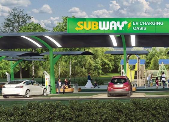 Subway installe des « oasis » de recharge pour voitures électriques aux États-Unis