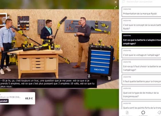 Leroy Merlin accélère sur le live shopping