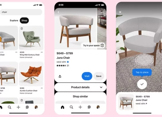 Avec Pinterest, le shopping déco se fait maintenant en réalité augmentée