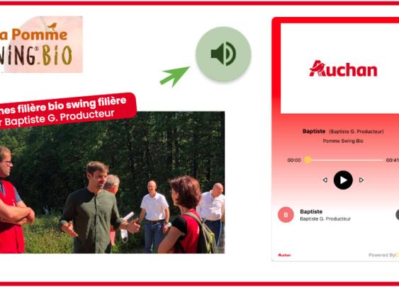 Auchan crée des « capsules audio » pour raconter ses produits