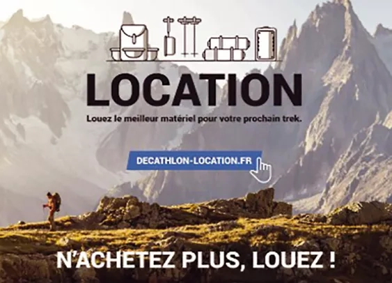 Decathlon innove en louant du matériel aux trekkeurs