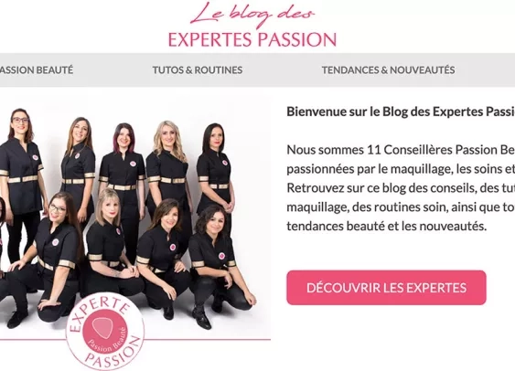 Passion Beauté crée un blog animé par ses conseillères beauté