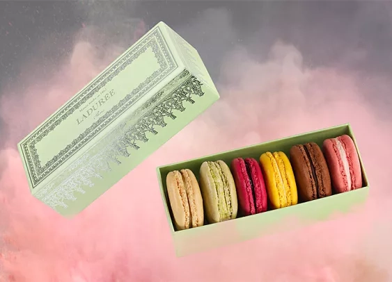 Les macarons Ladurée livrés à pied en moins d’une heure