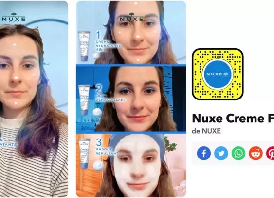 Nuxe fait essayer à la génération Z sa « Crème fraîche » en réalité augmentée