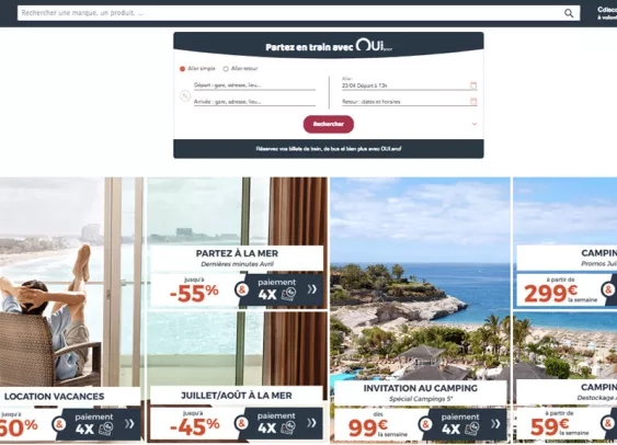 Oui.sncf vend maintenant des billets sur Cdiscount