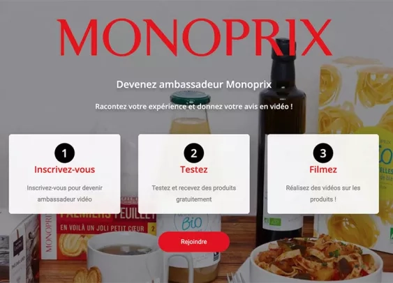 Monoprix cherche des ambassadeurs pour témoigner en vidéo