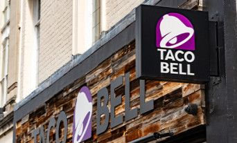Enseigne de la marque Taco Bell